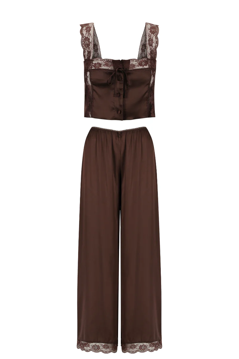 Cindy Pant Set Espresso - Image 8