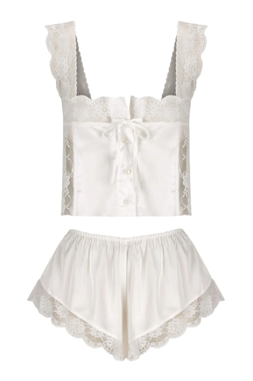 Cindy Short Set Ivory - Image 15