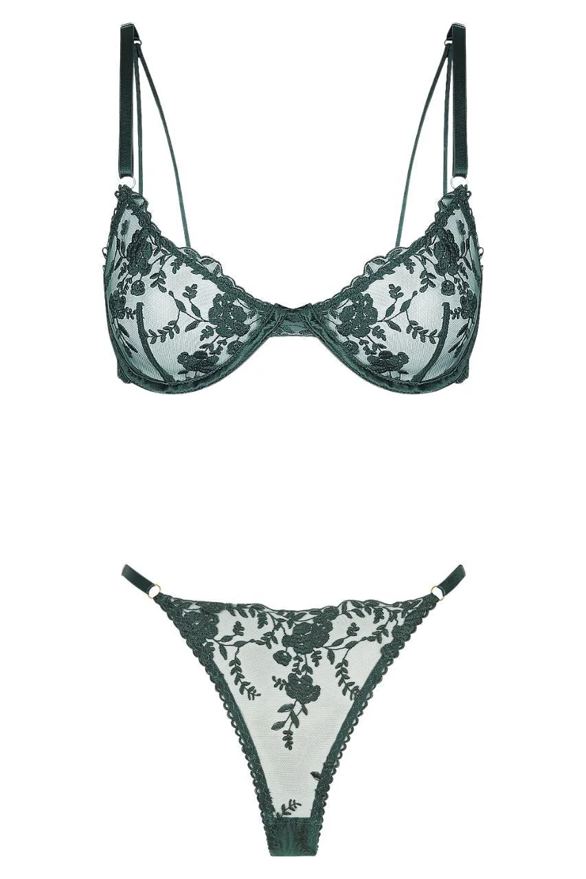 Nicolette Thong Set Emerald - Image 14