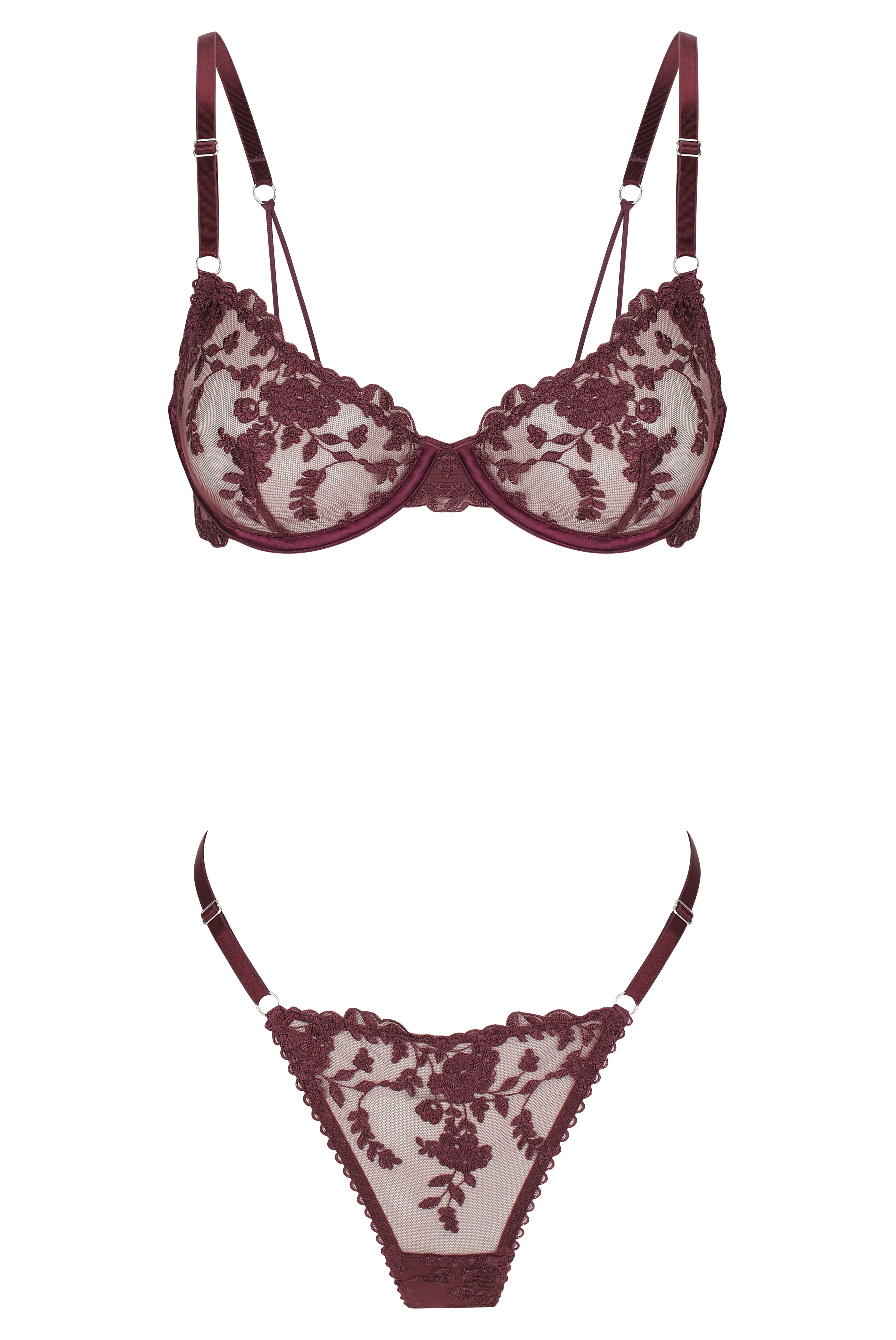 Nicolette Thong Set Raisin - Image 13