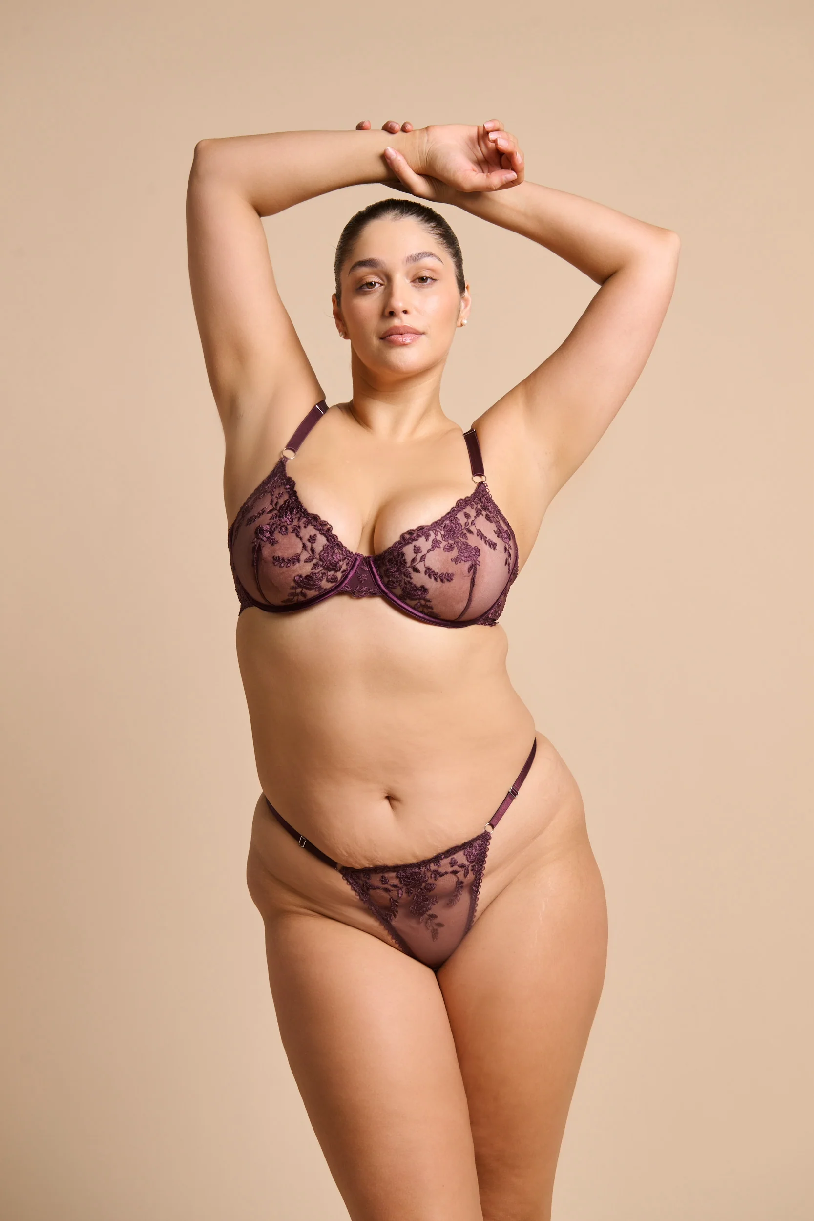 Nicolette Thong Set Raisin - Image 6