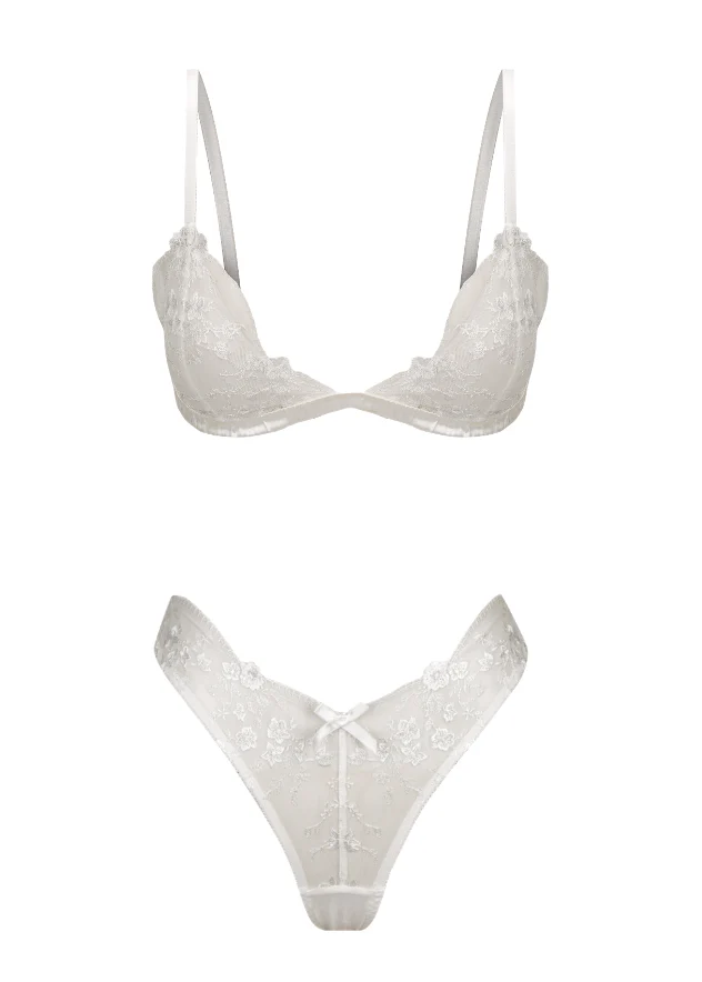 Sofia Bralette Brief Set White - Image 9