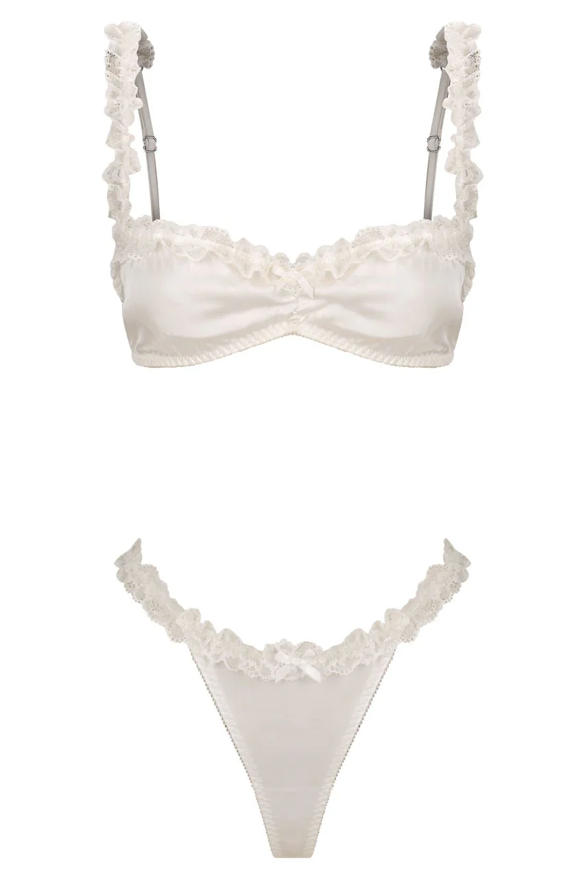 Stella Bralette Set Ivory - Image 12